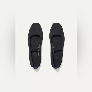 New Rothy's x Anthropologie The Max Square Mary Jane Flats Black sz 8
